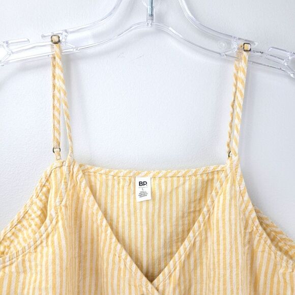BP striped linen button down strappy tank - Picture 2 of 10